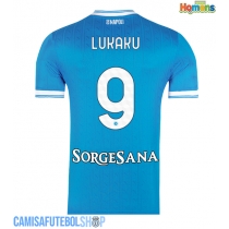 Camisa de time de futebol SSC Napoli Romelu Lukaku #9 Replicas 1º Equipamento 2025-26 Manga Curta